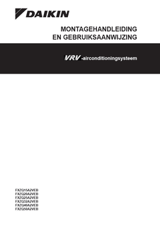 FXZQ-A_Installation.Operation manual_4PNL341102-1H_Dutch download